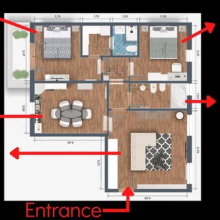 Piramide Luxury Colosseum 公寓 罗马